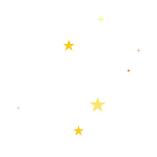 黄色卡通星星元素GIF动态图